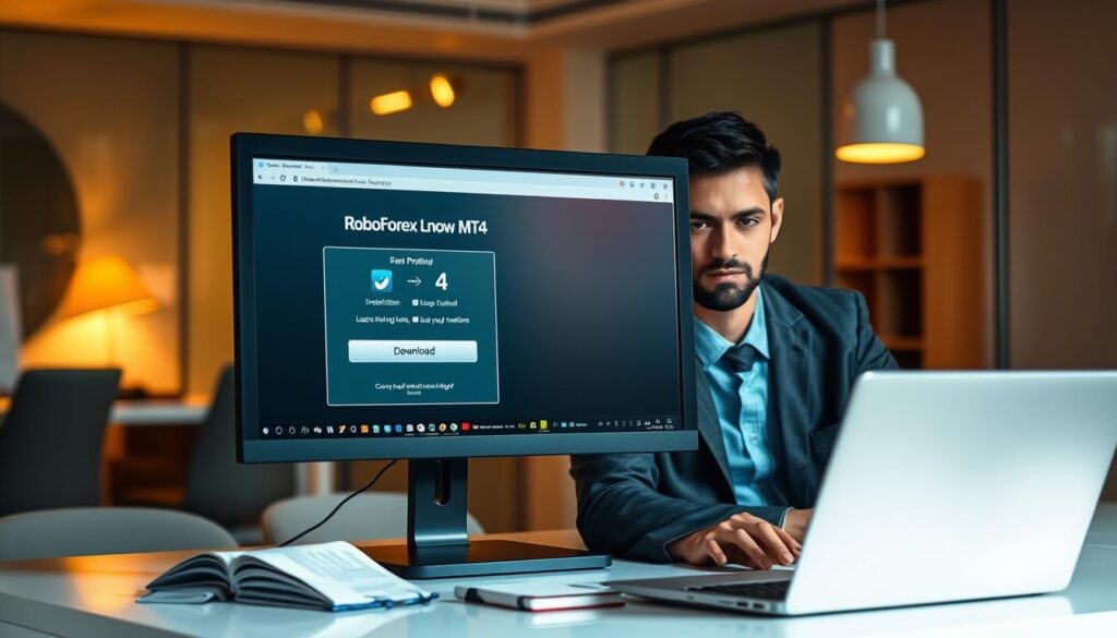 roboforex mt4 download process