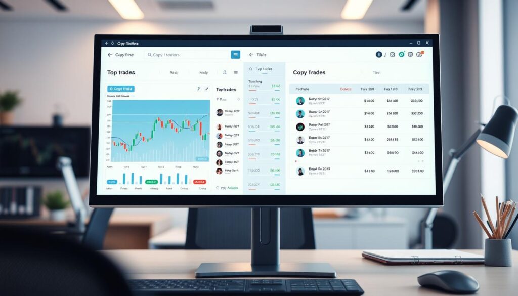 copy trading platform interface